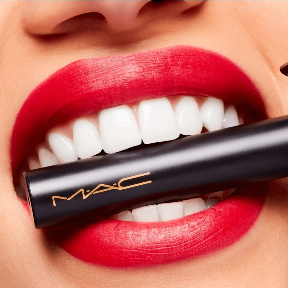 Mac Cosmetics Powder Kiss Velvet Blur Slim Stick Lipstick | Ruby New | Brand New